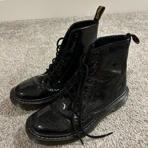 Black Glitter Dr Martens
